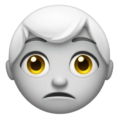 Sad eyes with smile no tears sticker