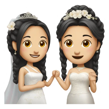 2 chinese brides sticker