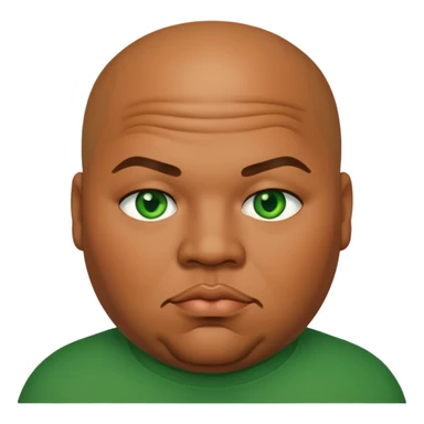 Fat Joe with green eyes sticker