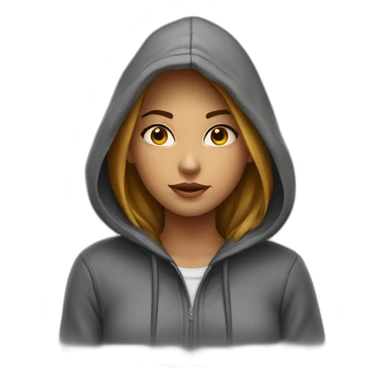 A girl with a hoodie « men’s are trash » sticker