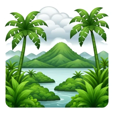 humid weather landskape sticker