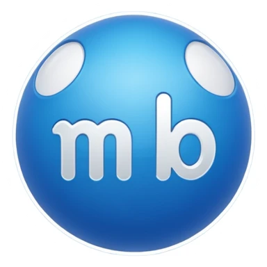 Pull-ball with MB written in the circle in on it sticker
