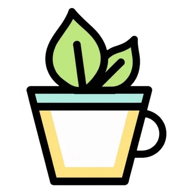 zero waste symbol with leaf sticker