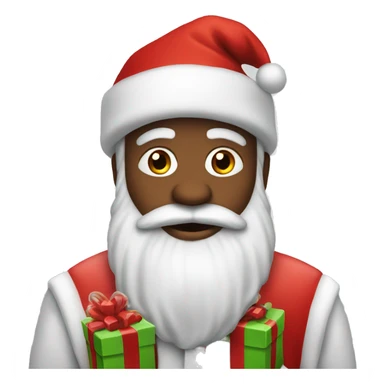Santa claus with presents  sticker