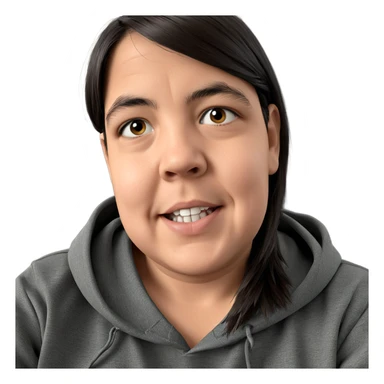 smiling boy in hoodie sticker