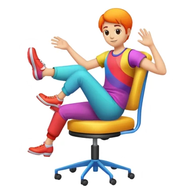 Sit and spin sticker