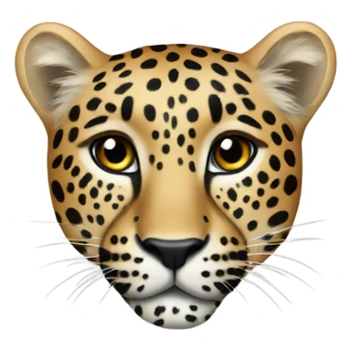 Leopard heart sticker