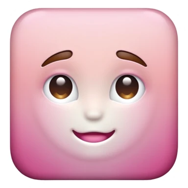 Brown pink to white ombré sticker