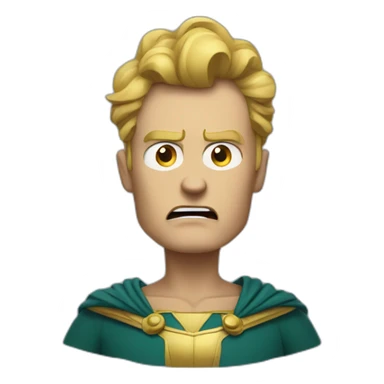 angry Homelander sticker