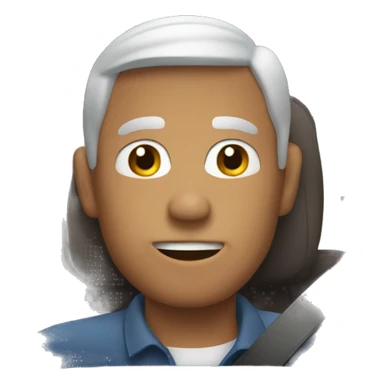 The man in car sticker