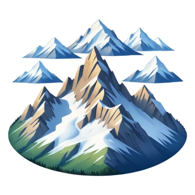 french alps emoji sticker
