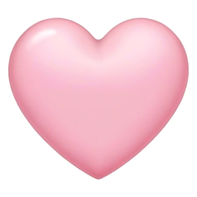 light pink heart sticker