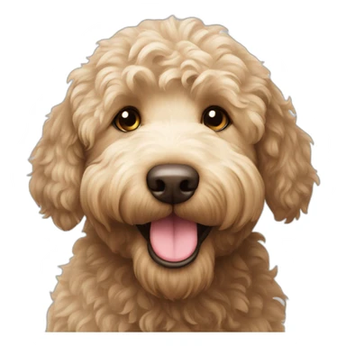 labradoodle- smile sticker