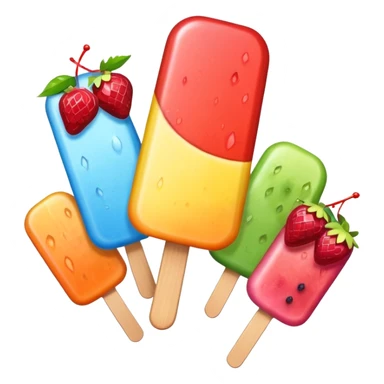 Popsicle: colorful sticker