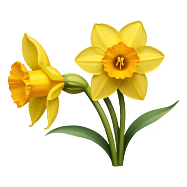 Daffodils flower  sticker
