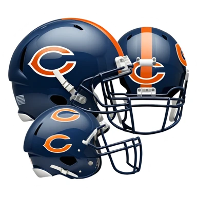 Chicago bears football helmets  sticker