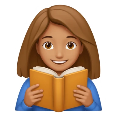 책으로 얼굴 가린듯한 사람 이모티콘 sticker