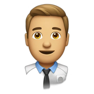 jefe hablando con empleado sticker