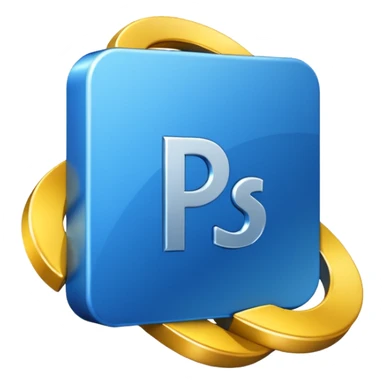 crea los logos de photoshop, ilustrador, visual studio code con estilo 3D sticker