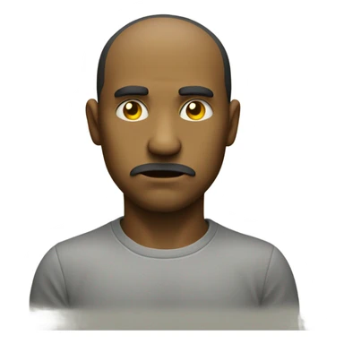 Judging expression from a jellow dot emoji serious expression judging  sticker