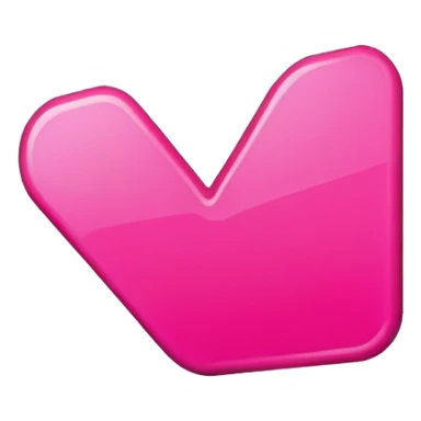 bright pink checkmark sticker