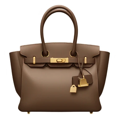 Birkin Bag in Mocha Color sticker