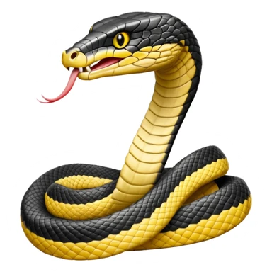 King cobra front facing sticker