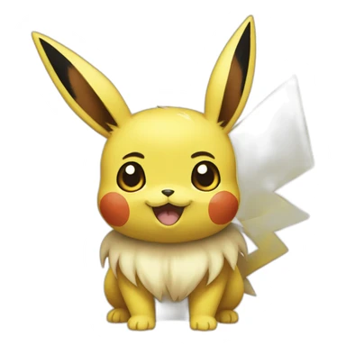 Eevee Pikachu sticker