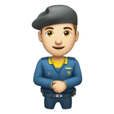 An employee of the Ukrainian Railways sticker