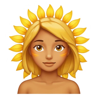 Girlfriend face as the sun sticker
