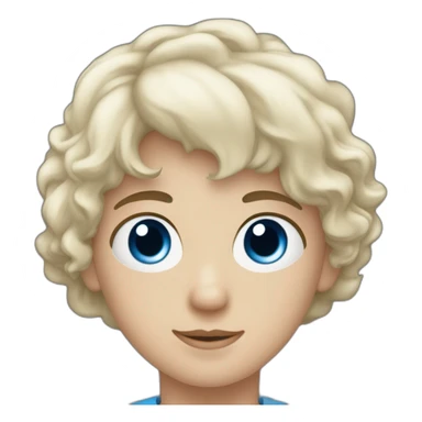 Un garçon pas trop blanc au cheveux noir et au yeux sombre qui tient une fille au yeux bleu et cheveux blanc dans ses bras sticker