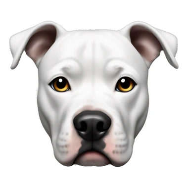 White and black pitbull sticker