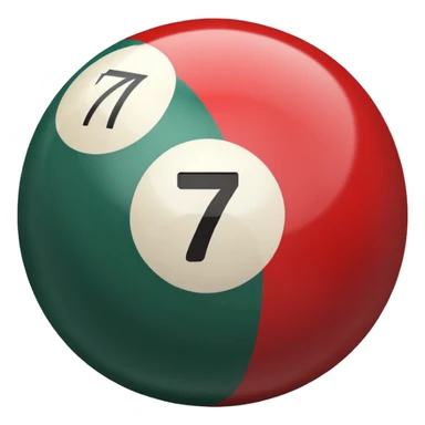 billiard ball 7 numner sticker