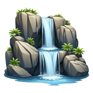 A waterfall  sticker