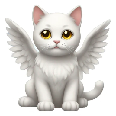 Angel cat  sticker