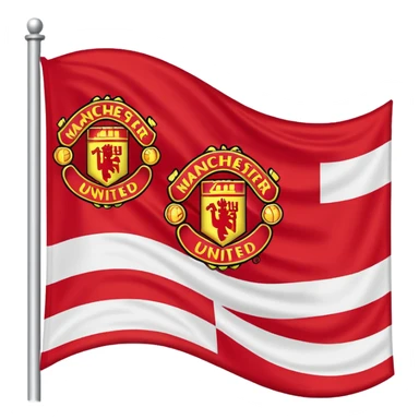 Manchester united flag sticker
