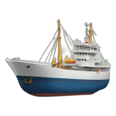ship parked at harbor sticker