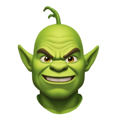 Shrek as dragon ball character sticker