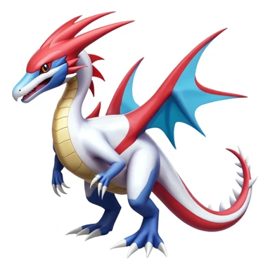 Milotic-Latias-Kyurem-Garchomp-Fakémon-hybrid-creature (full body)  sticker