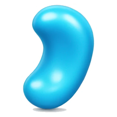 blue chewing gum sticker