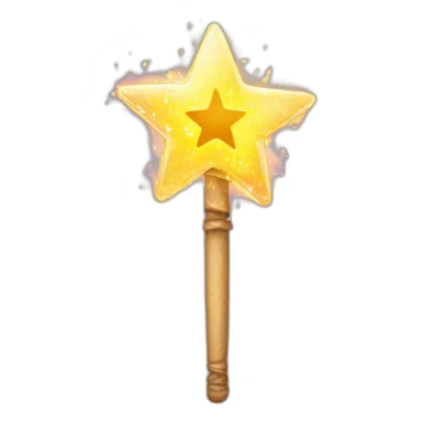 magic wand with sparks sticker