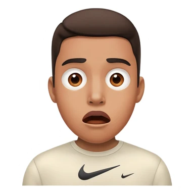 A person wearing Nike tech and looking surprised  sticker