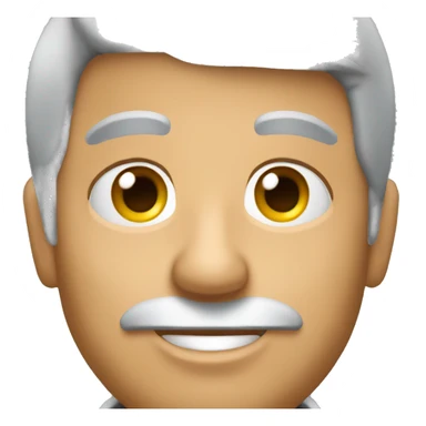 Gray hair General aviation Pilot, clean face. sticker