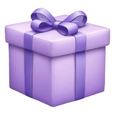 pastel purple christmas present  sticker