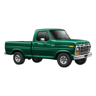 Dark green ford truck sticker