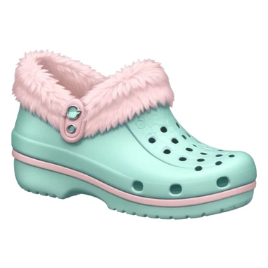 crocks winter edition in pastel color sticker