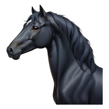 Cinematic Cute Yawning Black Horse Portrait Emoji, Head tilted slightly with a dramatic, wide-open yawn, revealing a soft, sleek black fur with a subtle shimmer, floppy ears slightly drooping, round dark eyes barely open in drowsy contentment, Simplified yet irresistibly adorable features, highly detailed, glowing with a soft, cozy glow, high shine, relaxed yet expressive, stylized with a touch of whimsy, bright and endearing, soft glowing outline, capturing the essence of a sleepy yet affectionate horse, so drowsy it feels like it could stretch out of the screen and curl up for a nap! sticker