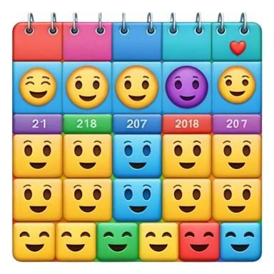 an emoji to represent a support team week rota sticker