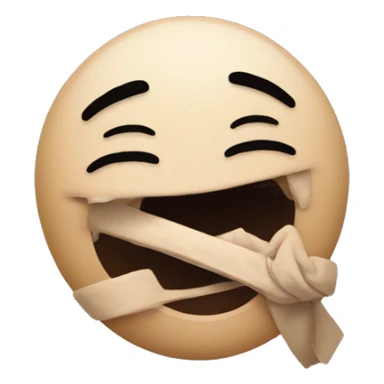 Emoji strangling itself  sticker