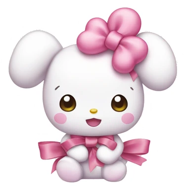 Sanrio cute my melody with pink ribbon sticker